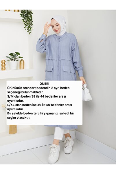 Pamuk Butik Women's Pocketed Button Closure Cap