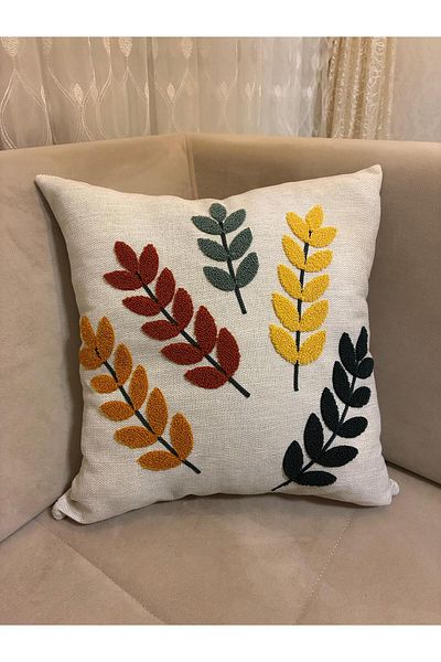 Mustgross 2 Pieces 43X43Cm Decorative Linen Throw Pillow Case