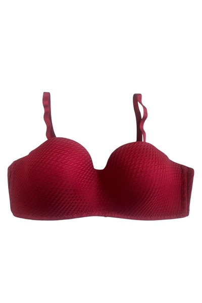 Rose Desteksiz bordo renk sütyen