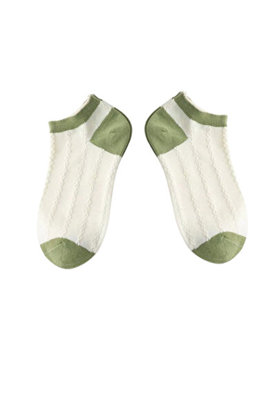 Esinti 4 чифта дамски къси чорапи до глезена с шарка на кактус - цветни и памучни