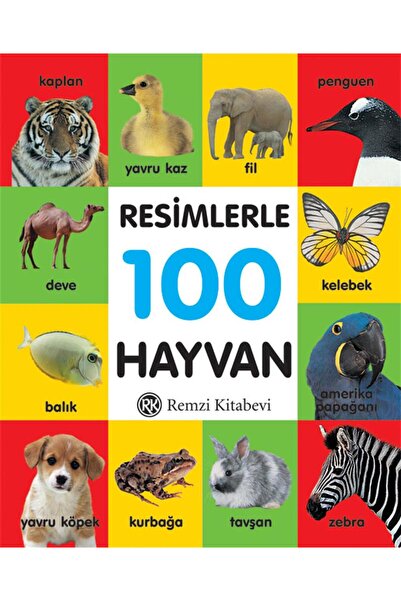 Remzi Kitabevi Resimlerle 100 Hayvan (Küçük Boy)