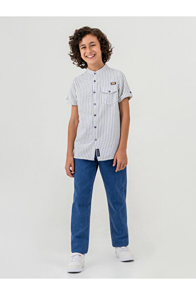 Pierre Cardin Boy's Shirt 10-12 Years Navy Blue