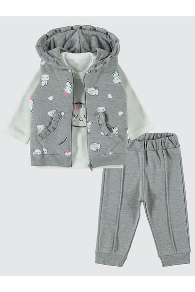 Civil Baby 3-Piece Grimelange Set for Baby Girl 6-18 Months