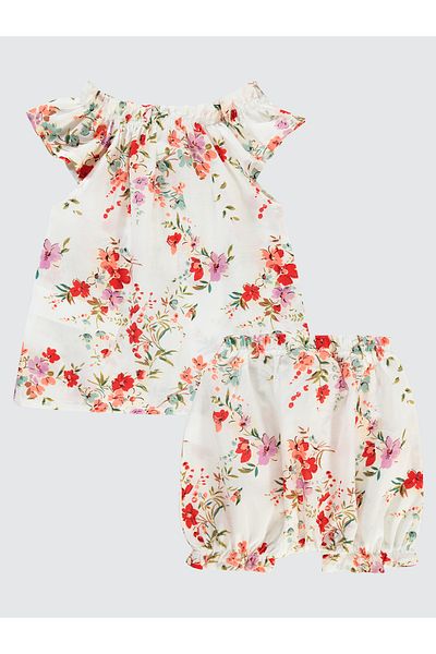 Civil Baby 6-18 Months Red Baby Girl Set