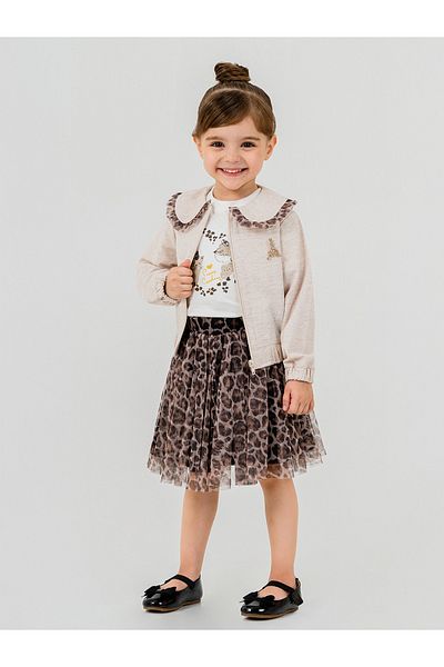 Pierre Cardin 2-5 Years Old Girl Beige Suit Set