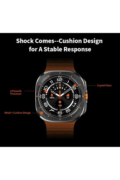 Choice Orange For Samsung Galaxy Watch 7 Ultra Gps Trackr Nfc Smart Watch Men Bluetooth Call Sport