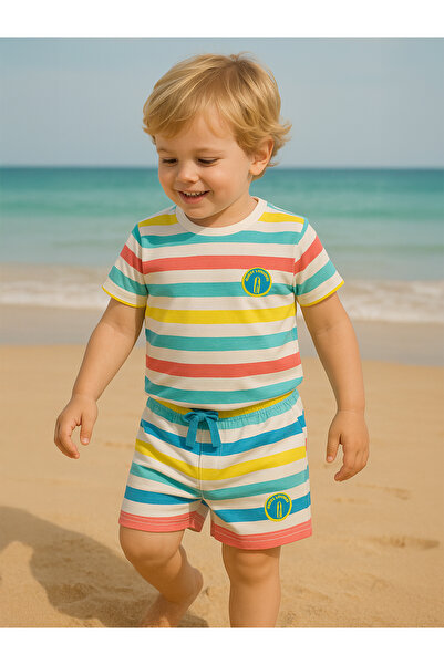 Civil Boys Pantaloni scurți pentru băieți 2-5 ani Ecru