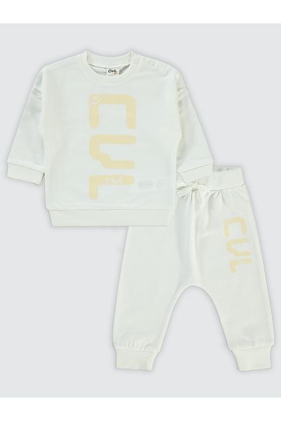 Civil Baby 6-18 Months Baby Girl Ecru Suit Set