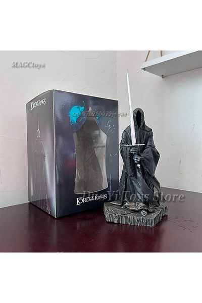 BANDAI B Withbox 27cm Gk Lord Of Rings Figure Witch-king Of Angmar 3 Figurine Nazgul Statue Pvc Action Figu