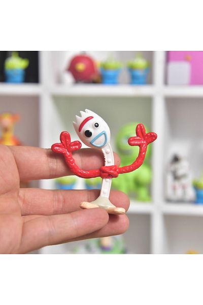 Disney Forky Toy Story 4 Woody Buzz Lighty Forky Rex Action Figures Collection Mini Dolls Kids Toys
