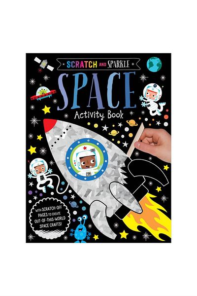 Make Believe Ideas كتاب أنشطة الفضاء "اخدش وتألق"