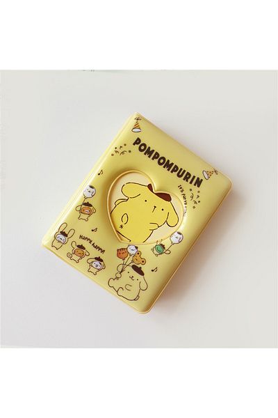 Miniso Pompompurin Kawaii Sanrio Storage Photo Album Gift Kuromi Cinnamoroll Truck Card Binder 3-inch Car