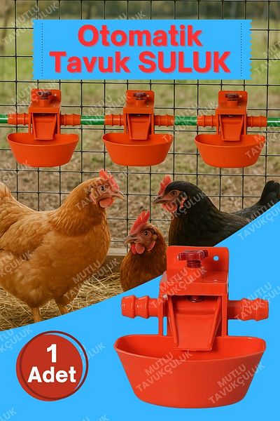 MUTLU TAVUKÇULUK Automatic Smart Chicken Chick Drinker Drinker 1Pcs Turkey Goose Duck Quail Pigeon Pheasant Partridge Bird