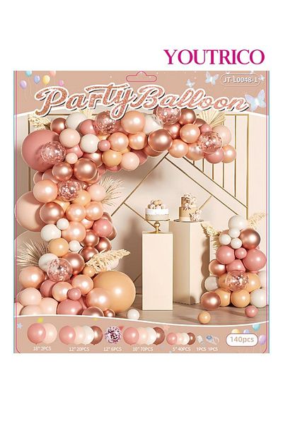 Youtrico Dreamy Macaron Balloon Garland - Pastel Colour Wedding Decoration