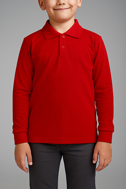 FATELLA Unisex Παιδικό μπλουζάκι πόλο μονόχρωμο Lacoste - Μακρυμάνικο, Άνετη ...