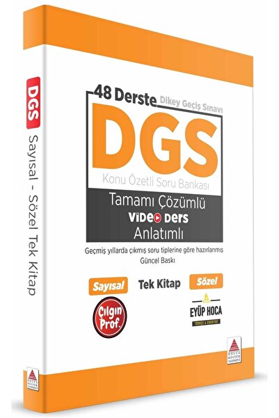 Delta Kültür Yayınevi Dgs Konu Özetli Soru Bankası Video Anlatımlı Tek Kitap