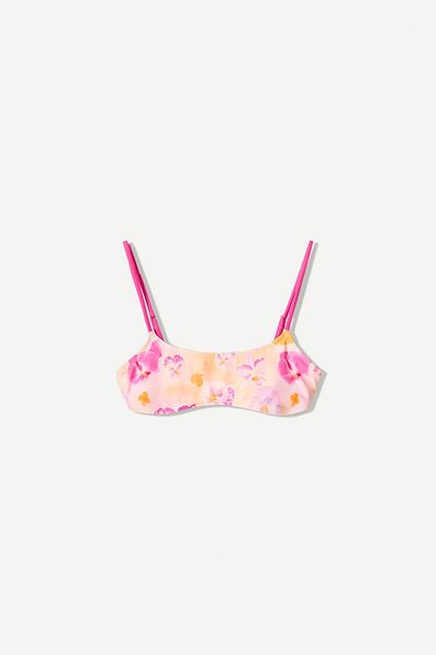 Bershka Floral Bikini Top