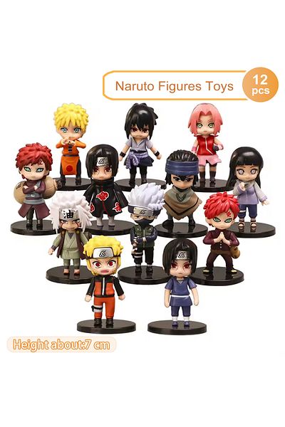 Choice No Box 12pcs Anime Naruto Shippuden Hinata Sasuke Itachi Kakashi Gaara Anime Figure