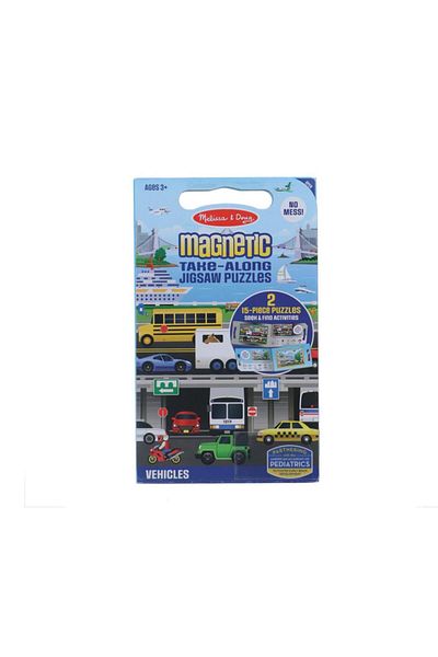 Melissa & Doug Magnetic Puzzle Set - 2x15 - Vehicles