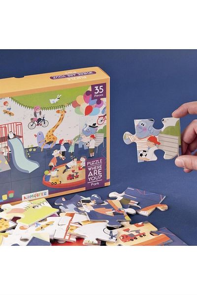 kidmosfer Where Are You / Where Are You / Park Puzzle (Yapboz) / 35 Pieces Age 3
