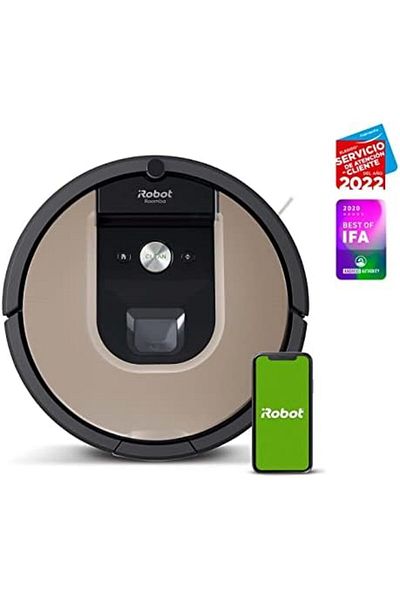 iRobot Roomba 966 Robotic Automatic Vacuum Cleaner, Black/Gold