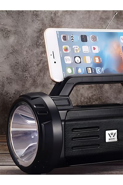 MACON Generic Multifunctional Portable Bluetooth speaker With Bright Flash Light Power Bank With FM Radio