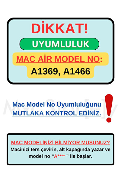 Mcstorey Macbook Air Kılıf 13inç A1369 A1466 Dog01 (ESKİ USB'Lİ MODEL 2010-2017) Ile Uyumlu Açık Mavi