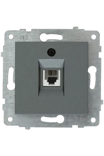 Tenda 4 Pieces Grano Smoked Numeris Telephone Socket Frame Included