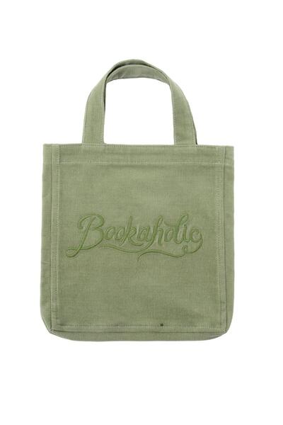 Casa Di Denim Sinem Akay Yeşil Kadife Kitap Çantası