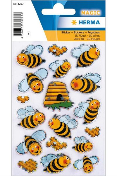 Herma Magic Etıket 3d Wings Cute Bees