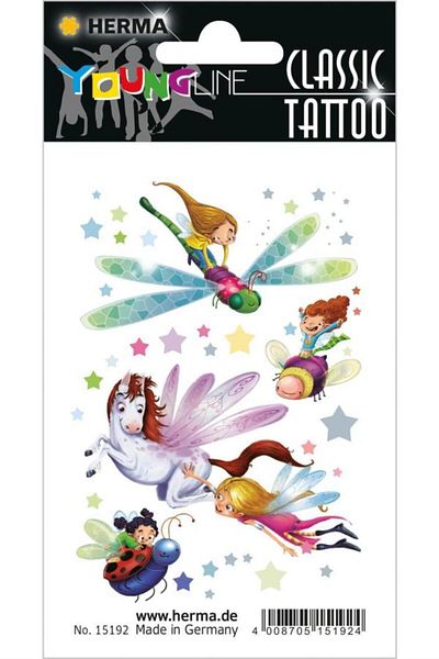 Herma Young Line Colorful Tattoo