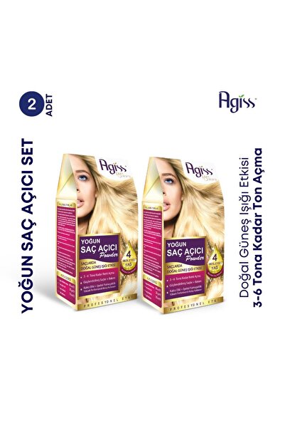 AGISS Agis Yoğun Saç Açıcı Powder Besleyici Etkili Bakım Onarım 2 Paket