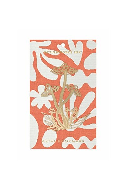 designworks ink Metal Bookmark Mushroom - Metal Kitap Ayracı 14 Cm