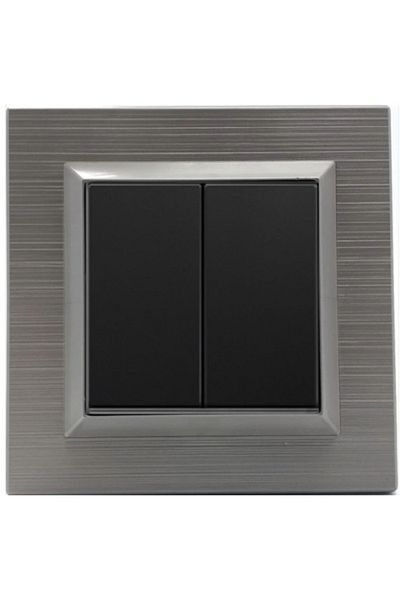 Tenda Ovivo Quantum Magnetic Gray Commutator Double Switch + Frame Included