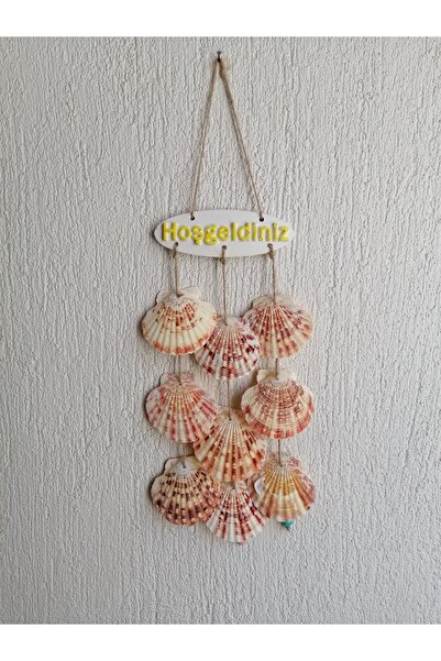 Grimsi Hoşgeldiniz Kapı Süsü Deniz Kabuklu Rüzgar Çanı