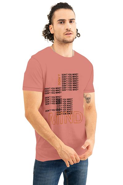 COLOR HUNT 100% Cotton Mens Crew Neck T- Shirt with Treding Prints
