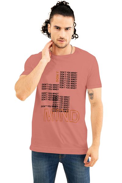 COLOR HUNT 100% Cotton Mens Crew Neck T- Shirt with Treding Prints