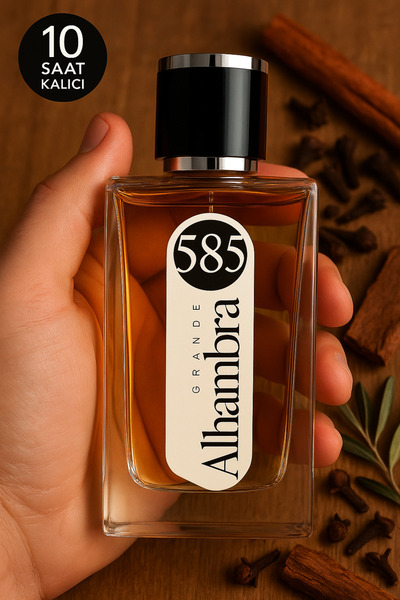 Grande Alhambra GA 585 Erkek 50 ml Parfüm Edp Floral Tarçın,Maun Karanfil,Van...