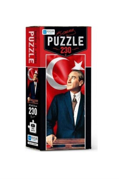Blue Focus Puzzle Ataturk Turkish Flag 230 Pieces 9006135