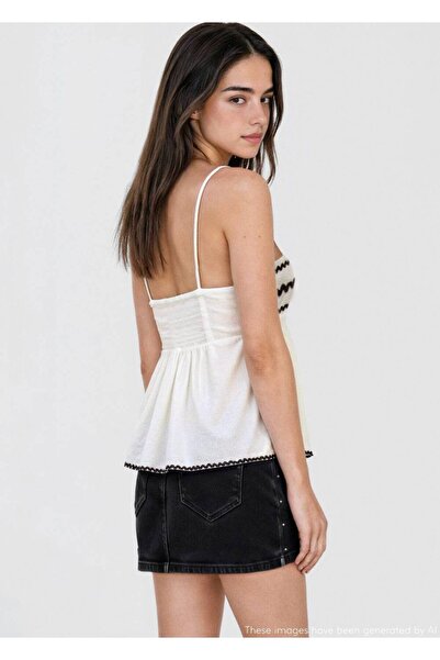 Mango Teen Zımbalı mini etek