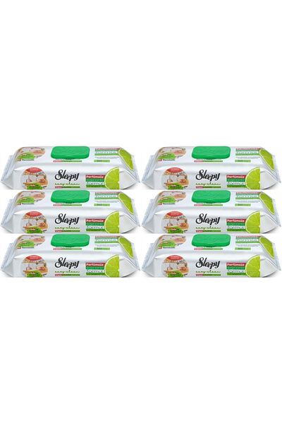 Sleepy Easy Clean Surface Cleaning Kitchen Towel - Wipes 50 Sheets Bergomot Oil (Set of 6) 300Yprk