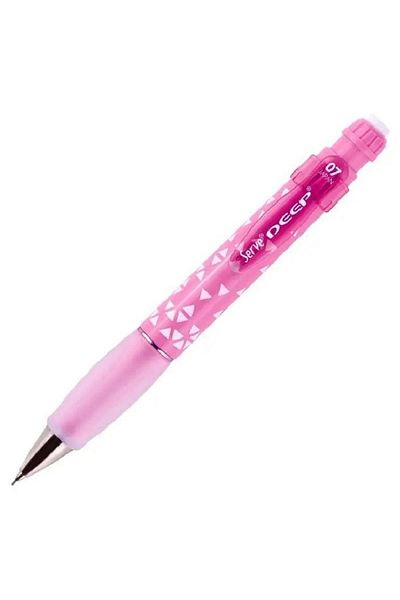 Serve 0.7 Mm Deep Candy Pink Triangle Patterned Versatil Pen
