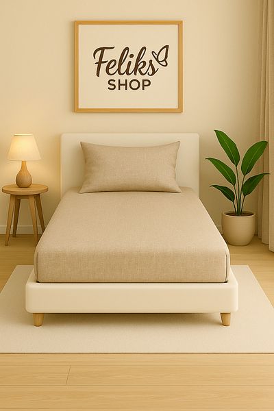 Home Single |   Fitted Sheet |   Cotton Ranforce Fabric 1 Piece Zippered Pillow Case (50X70 cm)