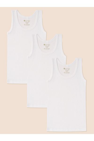 natuline Boys' Organic Cotton Camisole Undershirt 3 Pack