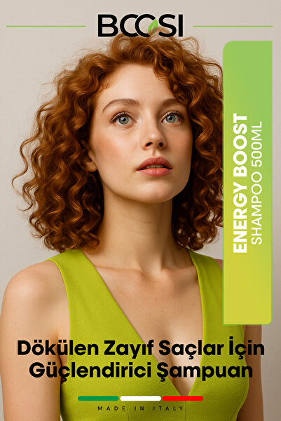 BCOSI Energy Boost Dökülen Zayıf Saçlar İçin Güçlendirici Şampuan 500ml