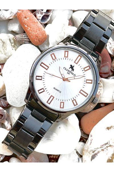 Clup Polo New Season Steel Cord Sports Men's Watch with Bracelet Gift