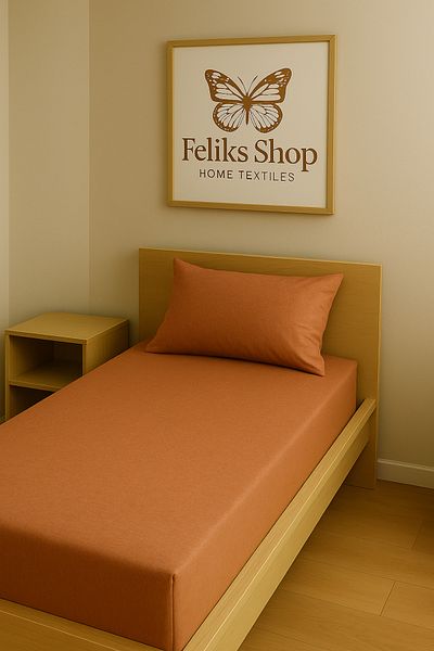 Home Single |   Fitted Sheet |   Cotton Ranforce Fabric 1 Piece Zippered Pillow Case (50X70 cm)