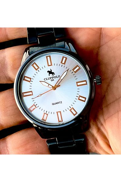 Clup Polo New Season Steel Cord Sports Men's Watch with Bracelet Gift