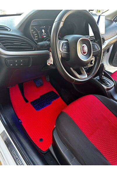 MNB EVA Fiat Egea Sedan EVA Akıllı Oto Paspas Metal Topukluklu Logolu