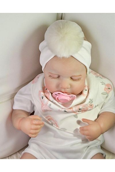 KAYRASTORETESETTÜR The Most Comfortable for Your Baby, Pompom Baby Bandana for 0-2 Years Old Baby Girls
